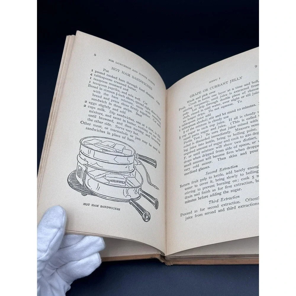 For Luncheon And Supper Guests By Alice Bradley 1923 Edition Ten Menus Hardcover